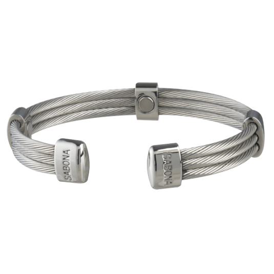 Trio Cable Stainless Magnetic Bracelet