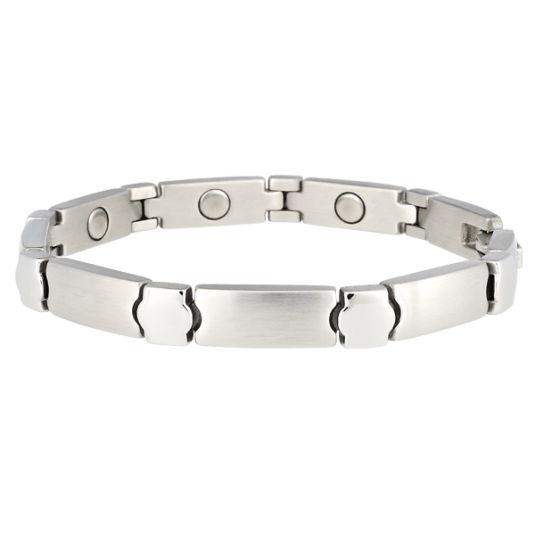 Stainless Elegance Magnetic Bracelet